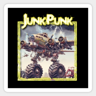 JunkPunk - Plane on Wheels - WelshDesigns Magnet